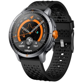 Qubo Smartwatch SMT-500AGP con Pantalla AMOLED 1.6", GPS Independiente, Monitor de Frecuencia Cardíaca, 170 Modos Deportivos, Resistencia al Agua 5 ATM - Negro